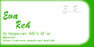 eva reh business card